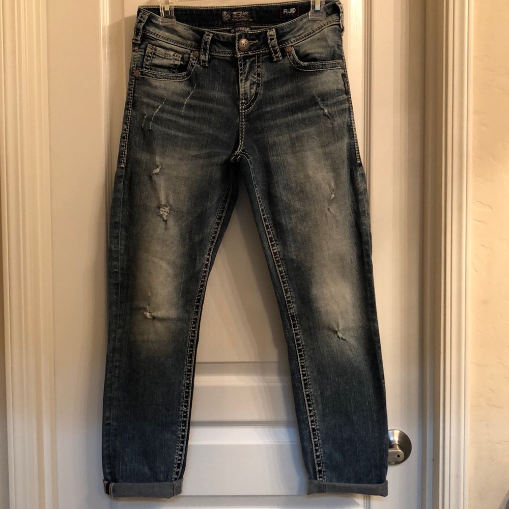 Silver Jean Co Boyfriend Jeans